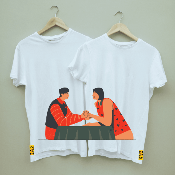 Couple's Printed Combo Dry Fit T shirt