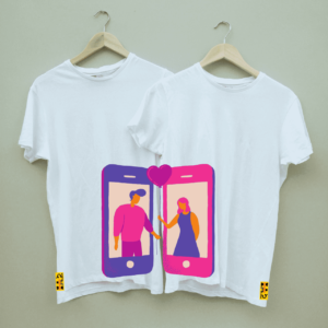 Cupid Couple's Printed Combo T shirt