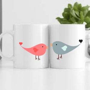 Bird Couple Printed Mug