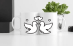 Bird Couple Printed Mug