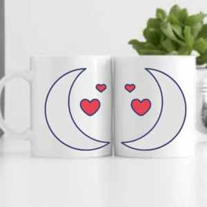 Half Moon Printed Mug