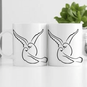 Couple Bird Printed Mug