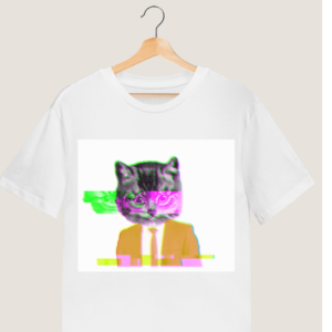 Men's "Psy cat" Printed cool T shirt