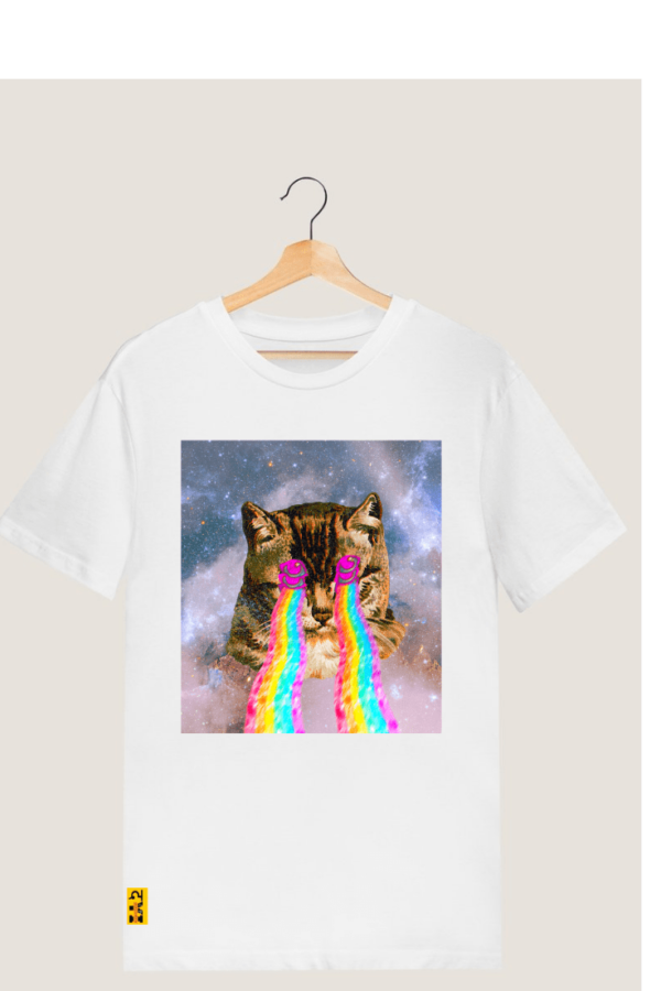 "Psy Tears - Crying Cat" Printed T shirt