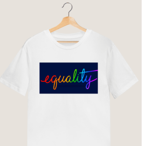 LGBTQ "Equality" Printed T shirt. #lgbtq