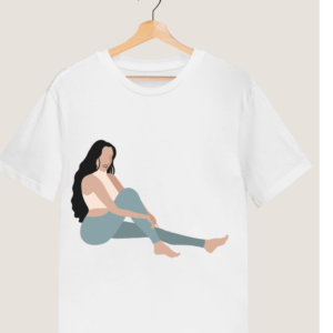 Women's Quirky "Lazy but Crazy" Printed T shirt