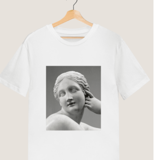 Women's Sassy Old Style Statue Printed T shirt