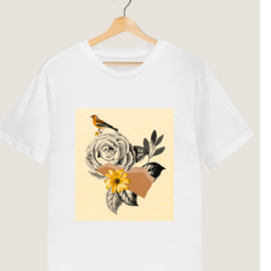 "Flowers & Birds" Printed T shirt