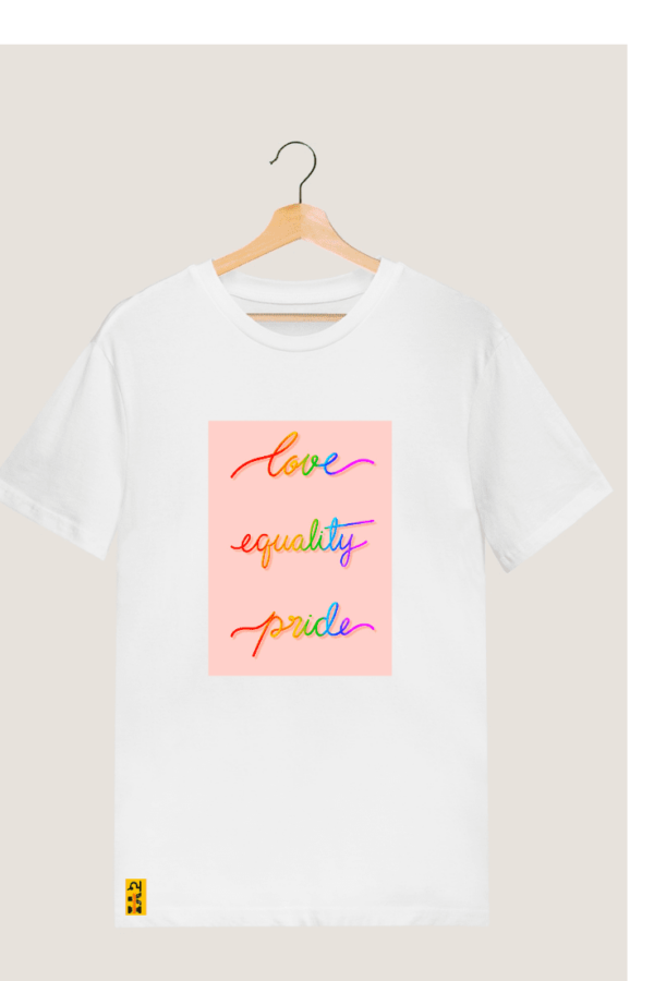 LGBTQ "Love, Equality & Pride" Printed T shirt. #lgbtq