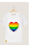 LGBTQ T shirt with "Heart" printed .