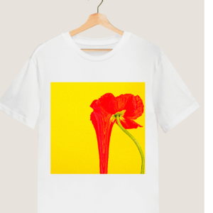 Funky "Liquidating Rose" Printed T shirt.