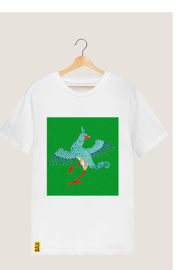 Quirky Dancing Bird Printed T shirt.