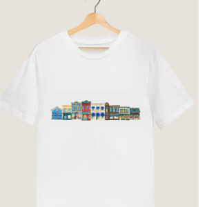 "Classic Colorful Street" Printed Unisex Dry-Fit T shirt