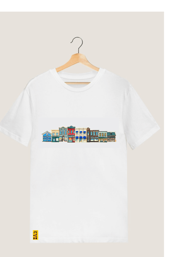 "Classic Colorful Street" Printed Unisex Dry-Fit T shirt