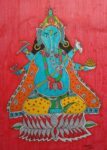 Handmade beautiful Ganesha panting