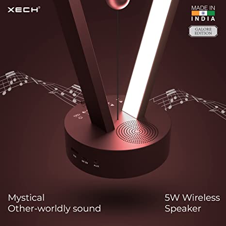 XECH Table Lamp with Speaker Asymmetrix S II Magnetic LED Made