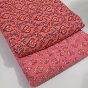 Unstitched cotton clothing material,printed