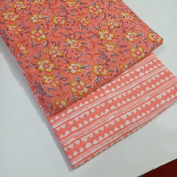 Unstitched cotton clothing material,printed