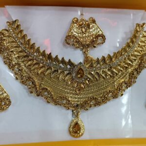 Alloy gold-plated jewel set