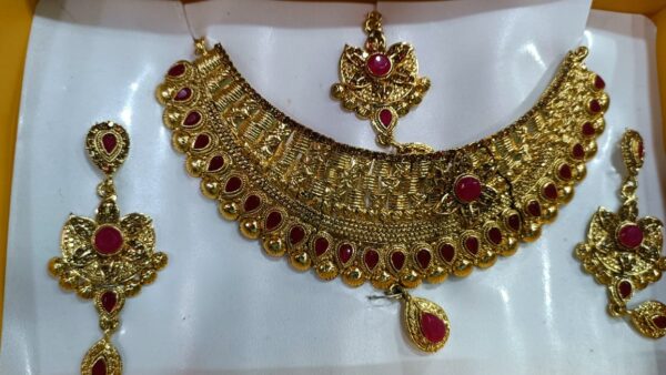 Alloy gold-plated jewel set