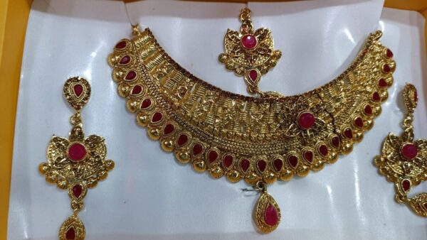 Alloy gold-plated jewel set