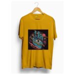 Ghost hand with one eye printed t shirt