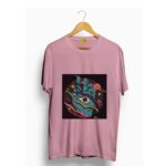 Ghost hand with one eye printed t shirt