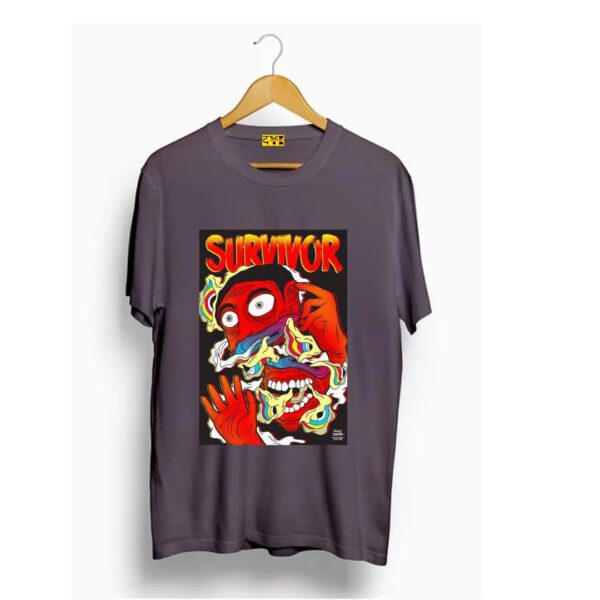 survivor printed t shirt