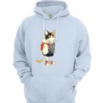 Cat in hoodies and pants