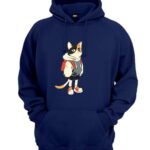 Cat in hoodies and pants