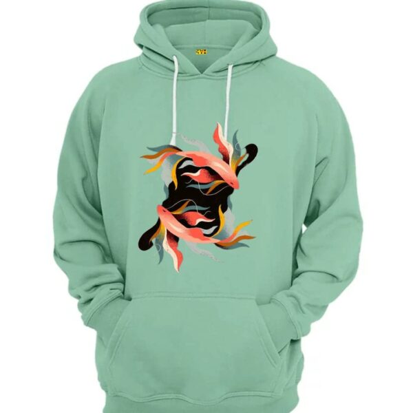 Fishes printed hoodie