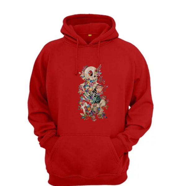 Skull And Flowers hoodie