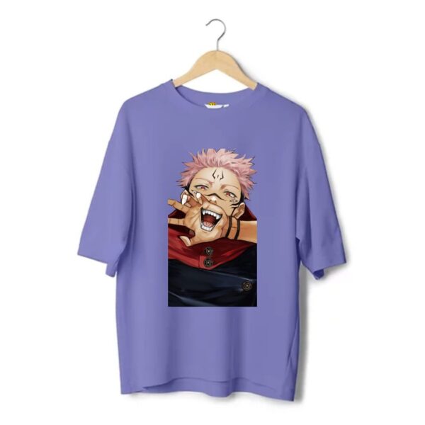 Oversized Anime Printed T Shirt