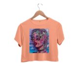 colourful lady crop top