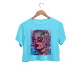 colourful lady crop top