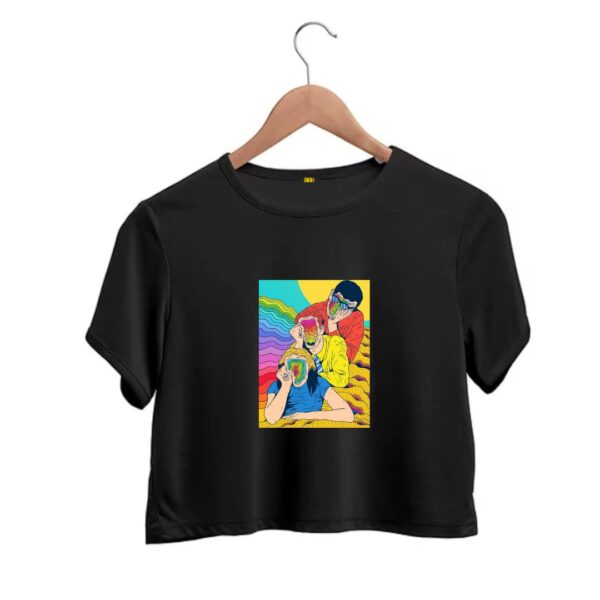 Brust of colours crop top