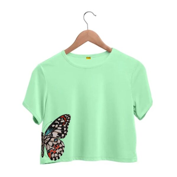 half butterfly crop top