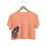 half butterfly crop top