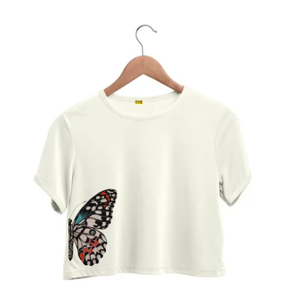 half butterfly crop top