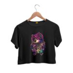 Mandala owl crop top