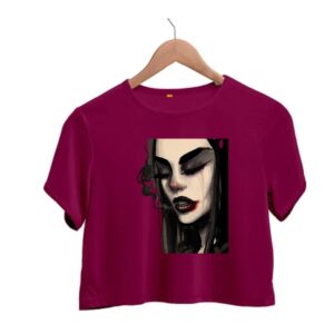 Bad lady printed crop top