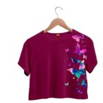 Butterflies crop top