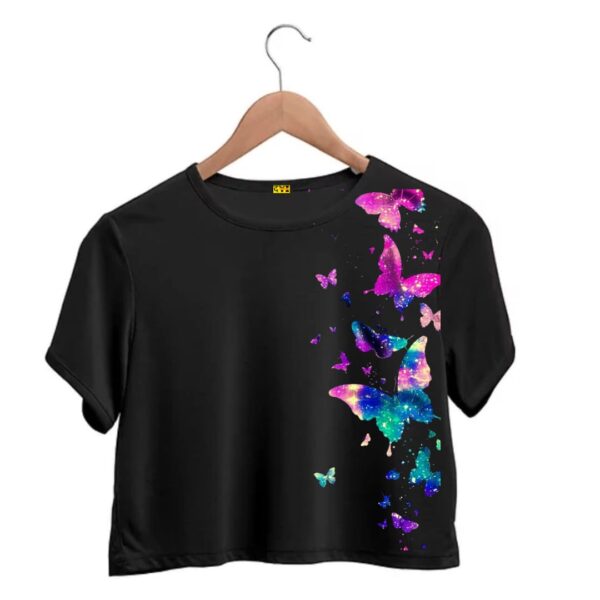 Butterflies crop top