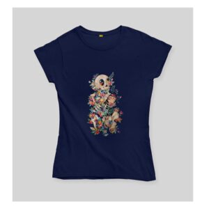 Skull And Flowers T shirts.