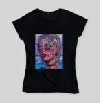 colourful lady t shirt