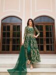 Front slit anarkali suit