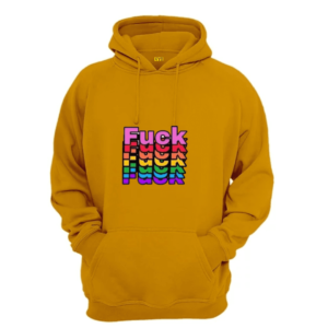 fuck printed hoodie