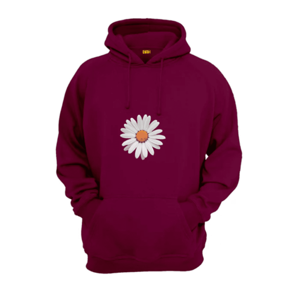 flower printed hoodie