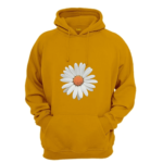 flower printed hoodie