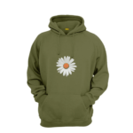 flower printed hoodie